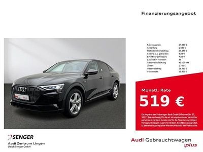 Gebraucht Audi e-tron Sportback Advanced 230 kW (313 PS) 2022 Brillantschwarz SUV