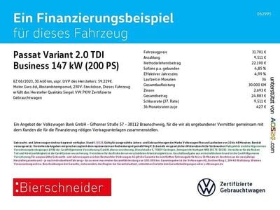 Weiss Gebraucht 2023 VW Passat Business Kombi | 31.701 € (Fairer Preis)