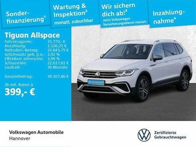 Gebraucht VW Tiguan Allspace Elegance 245 PS (180 kW) 2022 Pure white SUV