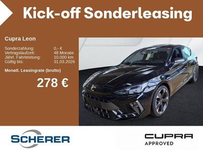 Gebraucht Cupra Leon 150 PS (110 kW) 2025 Midnight schwarz metallic (metallic) Limousine