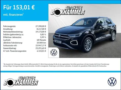 Gebraucht VW T-Roc Style 150 PS (110 kW) 2025 Schwarz SUV