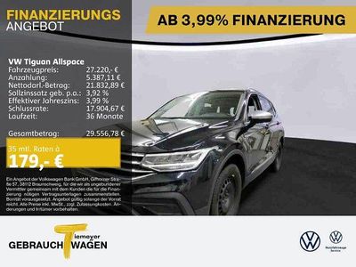 Gebraucht VW Tiguan Allspace Life 150 PS (110 kW) 2023 Schwarz SUV