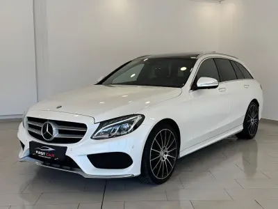 Usata Mercedes C250 AMG line 204 CV (150 kW) 2015 Bianco Station wagon
