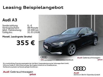 Gebraucht Audi A3 Advanced Plus 150 PS (110 kW) 2025 Schwarz Limousine