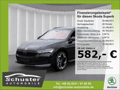 Schwarz Neu 2025 Skoda Superb SportLine Kombi | 50.980 € (Fairer Preis)