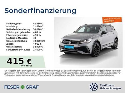 Pyrit silber metallic Gebraucht 2024 VW Tiguan Allspace R-line SUV | 42.880 € (Teuer)