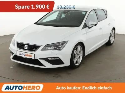 Używany Seat Leon FR 150 KM (110 kW) 2019 Biały Sedan/Limuzyna