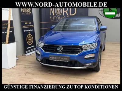 Gebraucht VW T-Roc Cabriolet Style 150 PS (110 kW) 2021 Ravennablau metallic (metallic) Cabrio