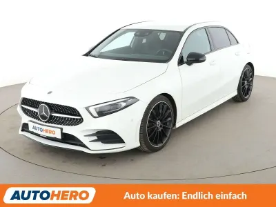 Brugt Mercedes A200 AMG line 163 HK (119 kW) 2019 Hvid Sedan