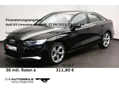 Gebraucht Audi A3 Advanced 150 PS (110 kW) 2025 Mythosschwarz metallic Limousine