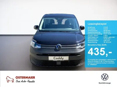 Nowe VW Caddy Maxi S 122 KM (89 kW) 2025 Czarny Minivan