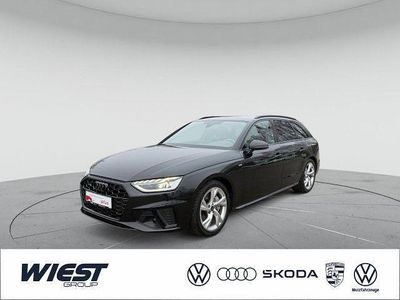 Mythosschwarz metallic Gebraucht 2024 Audi A4 S-Line Kombi | 42.450 € (Teuer)