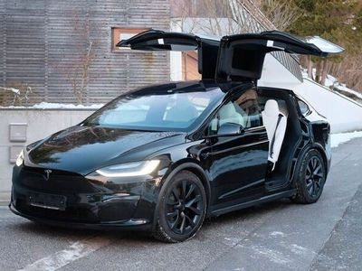 gebraucht Tesla Model X Plaid Schwarz - Weißer Innenraum