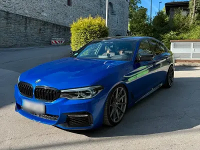 Brugt BMW 540 M Performance 470 HK (345 kW) 2018 Blå Sedan