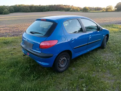 Gebraucht Peugeot 206 60 PS (44 kW) 2001 Blau Kleinwagen