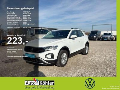 Gebraucht VW T-Roc Life 150 PS (110 kW) 2023 Weiß SUV