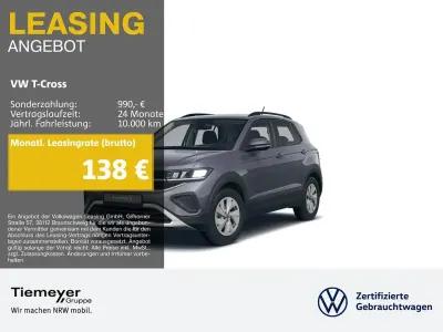 Gebraucht VW T-Cross Life 95 PS (69 kW) 2024 Grau SUV