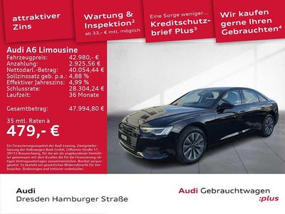 Brillantschwarz Gebraucht 2023 Audi A6 Sport Limousine | 42.980 € (Fairer Preis)