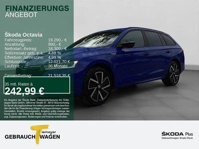 Blau Gebraucht 2022 Skoda Octavia SportLine Kombi | 19.290 € (Guter Preis)
