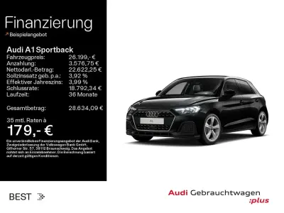 Gebraucht Audi A1 Sportback Advanced 116 PS (85 kW) 2025 Mythosschwarz metallic Kleinwagen