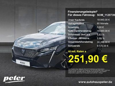 Schwarz Gebraucht 2023 Peugeot 308 Allure Limousine | 24.840 € (Etwas zu teuer)