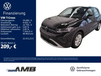 Usata VW T-Cross 95 CV (69 kW) 2025 Nero SUV