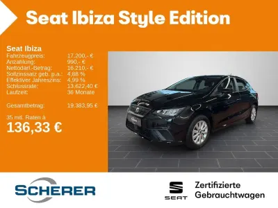 Gebraucht Seat Ibiza Style 116 PS (85 kW) 2024 Schwarz Kleinwagen