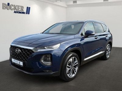 Blue metallic Gebraucht 2018 Hyundai Santa Fe Premium SUV | 25.980 € (Fairer Preis)