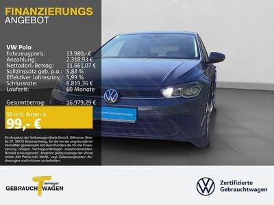 Gebraucht VW Polo Life 95 PS (69 kW) 2022 Grau Limousine
