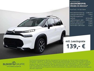 Gebraucht Citroën C3 Aircross Shine 110 PS (80 kW) 2023 Weiß SUV