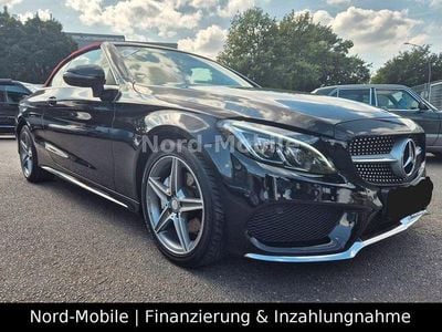 Usata Mercedes C200 AMG line 184 CV (135 kW) 2016 Nero Cabrio