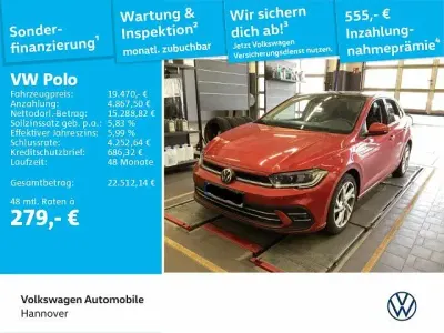 Używany VW Polo Style 95 KM (69 kW) 2022 Czerwony Hatchback