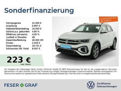 Pure white Gebraucht 2023 VW T-Roc R-line SUV | 22.990 € (Guter Preis)