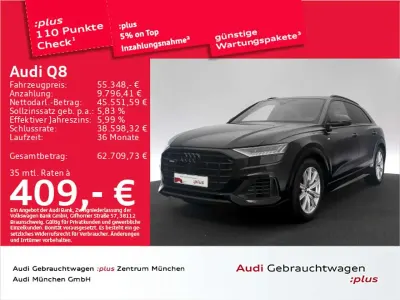 Gebraucht Audi Q8 S-Line 340 PS (250 kW) 2023 Mythosschwarz metallic SUV
