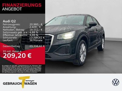 Gebraucht Audi Q2 Comfort 116 PS (85 kW) 2022 Schwarz SUV