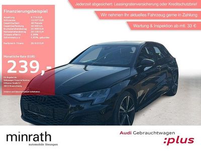 Gebraucht Audi A3 S-Line 150 PS (110 kW) 2023 Mythosschwarz metallic Limousine