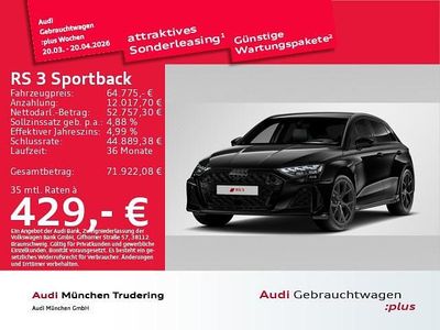 Gebraucht Audi RS3 Sportback Ambiente 400 PS (294 kW) 2025 Mythosschwarz metallic Kleinwagen