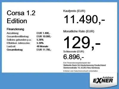 Gebraucht Opel Corsa Edition 75 PS (55 kW) 2023 Weiss Kleinwagen