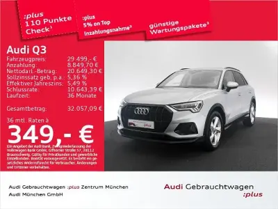 Gebraucht Audi Q3 Advanced 150 PS (110 kW) 2022 Florettsilber metallic SUV