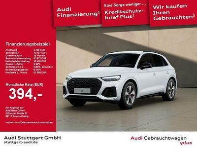 Gebraucht Audi Q5 S-Line 204 PS (150 kW) 2024 Gletscherweiß metallic SUV