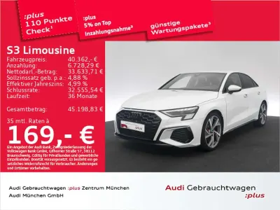Gebraucht Audi S3 Ambiente 310 PS (228 kW) 2024 Gletscherweiß metallic Limousine