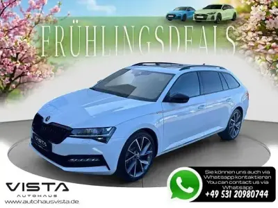 Gebraucht Skoda Superb SportLine 280 PS (205 kW) 2022 Moonweiss metallic Kombi