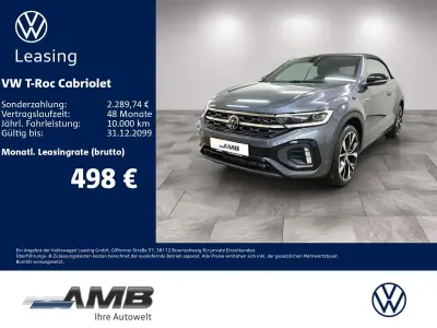 Gebraucht VW T-Roc Cabriolet R-line 150 PS (110 kW) 2025 Rauchgrau metallic schwarz Cabrio