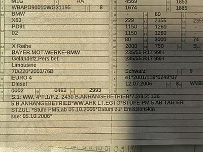 Gebraucht BMW X3 218 PS (160 kW) 2006 Schwarz SUV