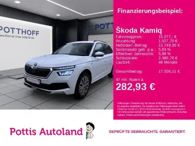 Gebraucht Skoda Kamiq Clever 110 PS (80 kW) 2021 Moonweiß perleffekt SUV