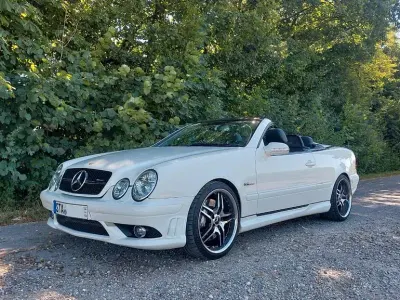 Gebraucht Mercedes CLK55 AMG AMG 417 PS (306 kW) 2001 Weiß Cabrio
