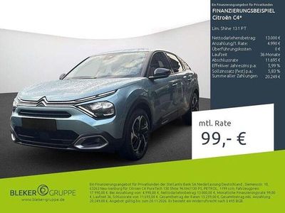 Lackierung olbia blau/typ aussenverkleidung metalliclackierung Gebraucht 2023 Citroën C4 Shine Limousine | 16.580 € (Guter Preis)