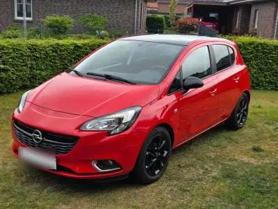Używany Opel Corsa Edition 90 KM (66 kW) 2017 Czerwony Hatchback