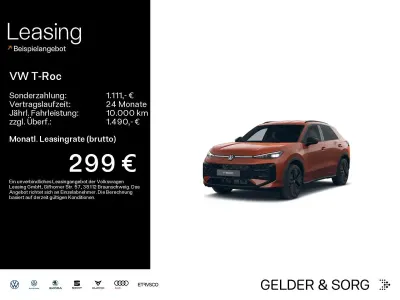 Nouă VW T-Roc R-line 150 CP (110 kW) 2026 Roșu SUV