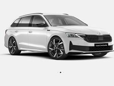 Neu Skoda Octavia SportLine 150 PS (110 kW) 2025 Weiß (moonweiss metallic) Kombi